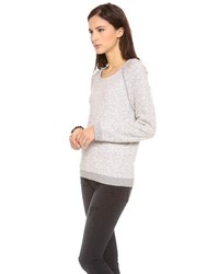 Серый свободный свитер от Joie