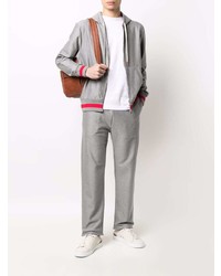 Мужской серый спортивный костюм от Kiton