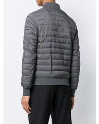 Мужской серый стеганый бомбер от Herno