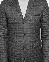 Мужской серый стеганый пиджак от Asos