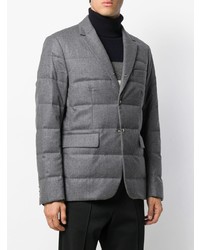Мужской серый стеганый пиджак от Moncler