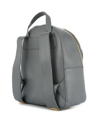 Женский серый стеганый рюкзак от Love Moschino