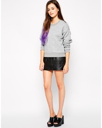 Женский серый стеганый свитер с круглым вырезом от Vero Moda