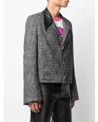 Мужской серый твидовый пиджак от DUOltd