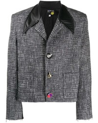 Мужской серый твидовый пиджак от DUOltd