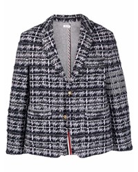 Мужской серый твидовый пиджак от Thom Browne