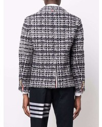 Мужской серый твидовый пиджак от Thom Browne