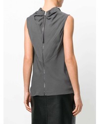 Серый топ без рукавов от Rick Owens