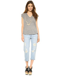 Серый топ без рукавов от Enza Costa