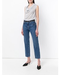 Серый топ без рукавов от Blanca