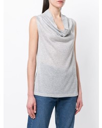 Серый топ без рукавов от Blanca