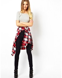 Серый укороченный топ от Asos