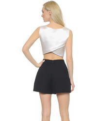 Серый укороченный топ от Carven