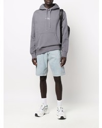 Мужской серый флисовый худи от Calvin Klein Jeans