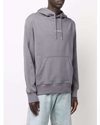 Мужской серый флисовый худи от Calvin Klein Jeans