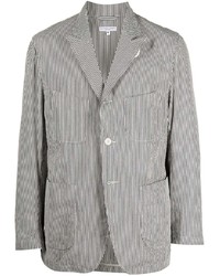 Мужской серый хлопковый пиджак в вертикальную полоску от Engineered Garments