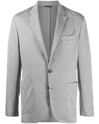 Мужской серый хлопковый пиджак от Brunello Cucinelli
