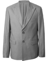 Мужской серый хлопковый пиджак от Christopher Kane