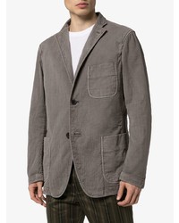 Мужской серый хлопковый пиджак от Issey Miyake