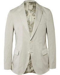 Мужской серый хлопковый пиджак от Etro
