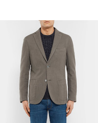 Мужской серый хлопковый пиджак от Incotex