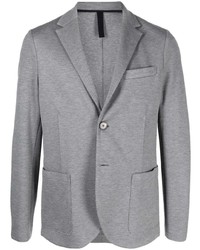 Мужской серый хлопковый пиджак от Harris Wharf London