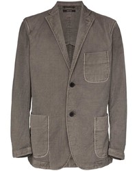 Мужской серый хлопковый пиджак от Issey Miyake