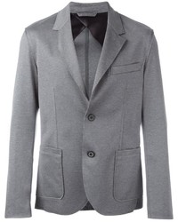 Мужской серый хлопковый пиджак от Lanvin