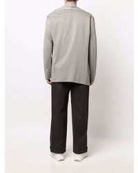 Мужской серый хлопковый пиджак от Attachment