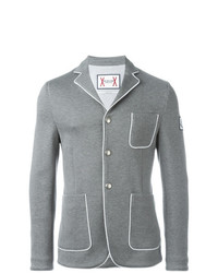 Мужской серый хлопковый пиджак от Moncler Gamme Bleu