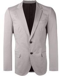 Мужской серый хлопковый пиджак от MSGM