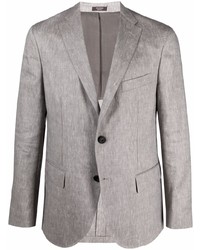 Мужской серый хлопковый пиджак от Peserico