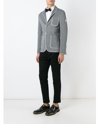 Мужской серый хлопковый пиджак от Moncler Gamme Bleu