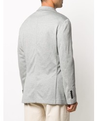 Мужской серый хлопковый пиджак от Brunello Cucinelli