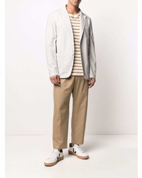 Мужской серый хлопковый пиджак от Tonello