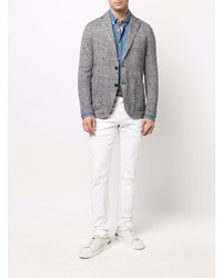 Мужской серый хлопковый пиджак от Circolo 1901