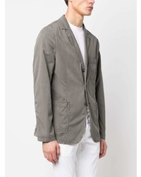 Мужской серый хлопковый пиджак от Aspesi