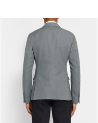 Мужской серый хлопковый пиджак от Dolce & Gabbana
