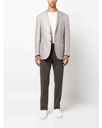 Мужской серый хлопковый пиджак от Corneliani