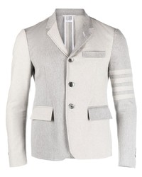 Мужской серый хлопковый пиджак от Thom Browne