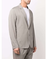 Мужской серый хлопковый пиджак от Attachment