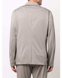 Мужской серый хлопковый пиджак от Attachment