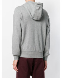 Мужской серый худи с принтом от Sun 68