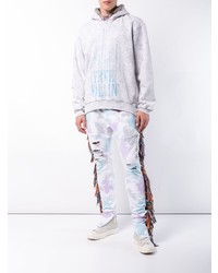 Мужской серый худи с принтом от Alchemist