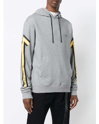 Мужской серый худи с принтом от Off-White