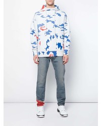 Мужской серый худи с принтом от 424