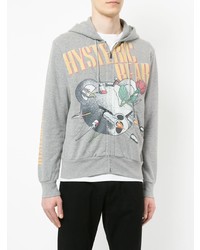 Мужской серый худи с принтом от Hysteric Glamour