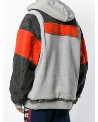 Мужской серый худи с принтом от Facetasm