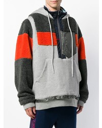 Мужской серый худи с принтом от Facetasm