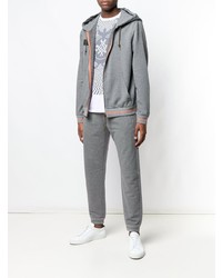 Мужской серый худи с принтом от Mr & Mrs Italy